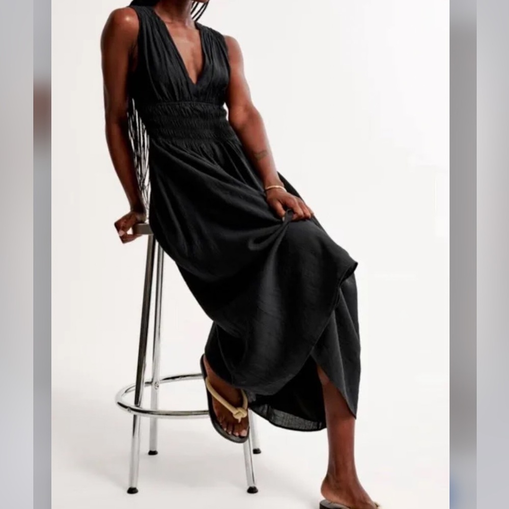 Linen Abercrombie Maxi Dress